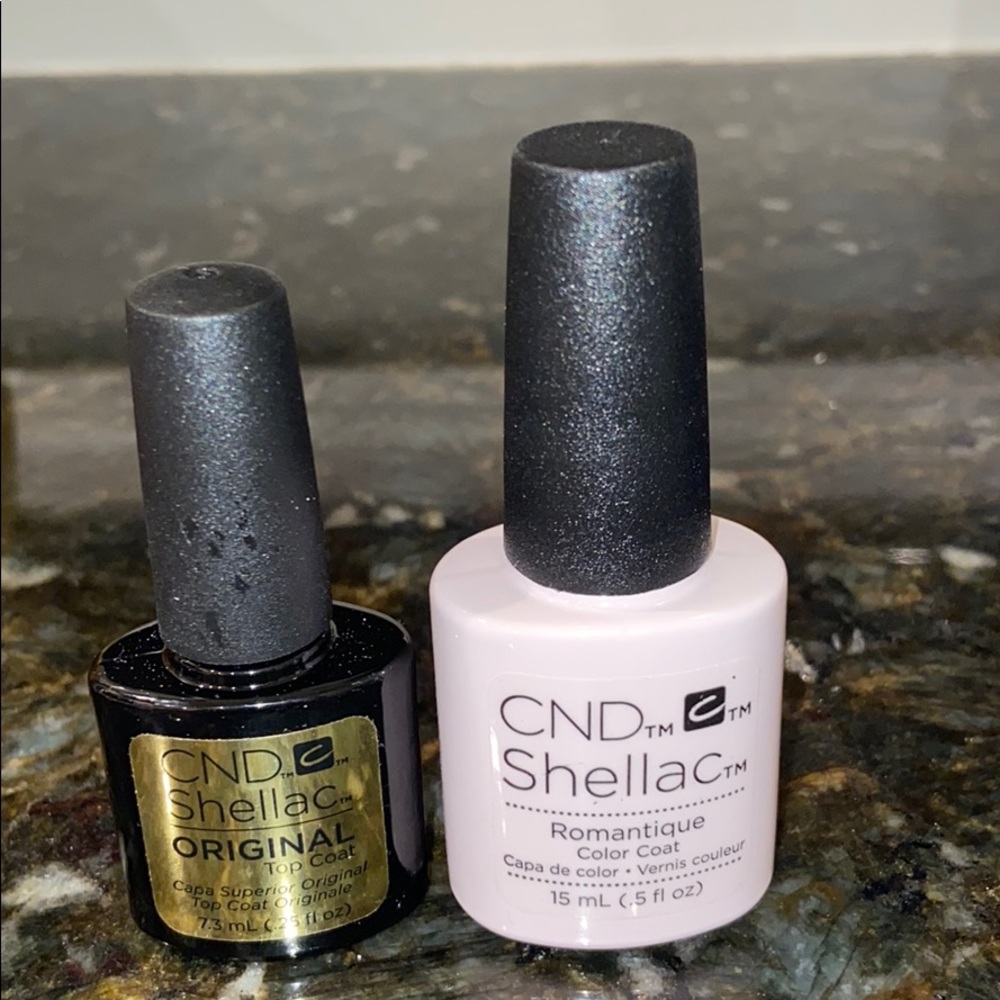 Brand new shellac top coat & shade romatique